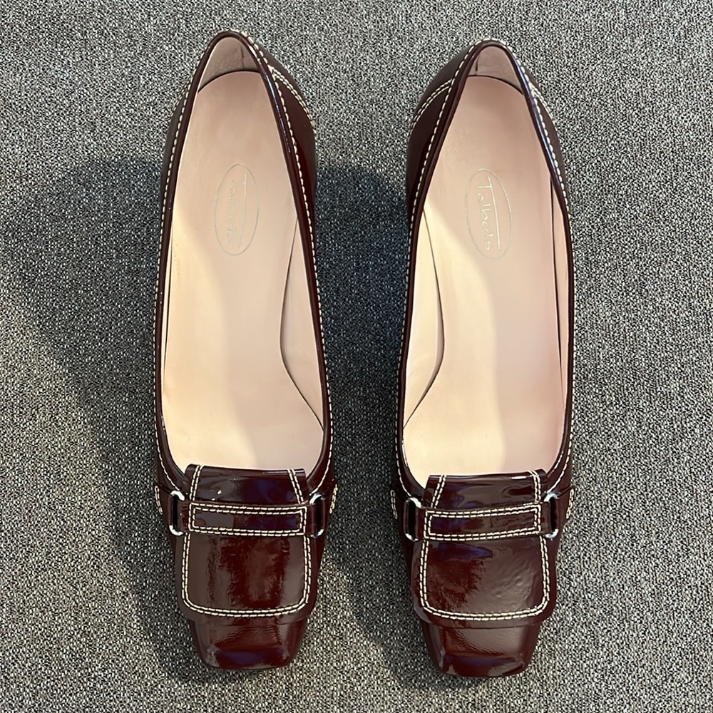 Talbots Women’s Patent Leather Square Toe Heels